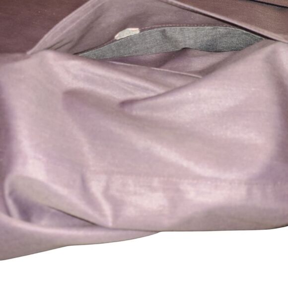 London Fog sz 8 reg Stylish Purple Long Coat with removable liner - Picture 8 of 16